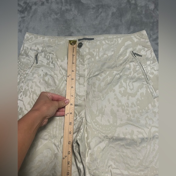 Vanilla Trouser Pants Women’s 40 N Becky Cream White Italian High Rise - Picture 7 of 9